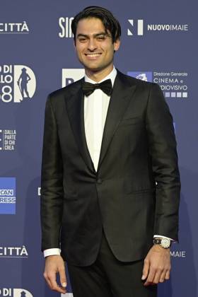 May 10, 2023, Rome, Italy: Matteo Bocelli attends the red carpet of Premi Davide di Donatello 2023 at CinecittÃ Lumina Studios. Rome Italy - ZUMAs197 20230510_zaa_s197_468 Copyright: xMarioxCartellix