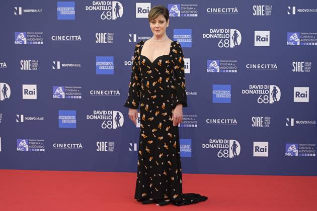 May 10, 2023, Rome, Italy: Giovanna Mezzogiorno attends the red carpet of Premi Davide di Donatello 2023 at CinecittÃ Lumina Studios. Rome Italy - ZUMAs197 20230510_zaa_s197_480 Copyright: xMarioxCartellix
