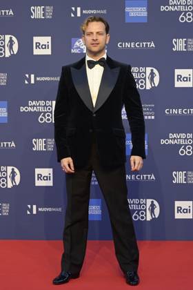 May 10, 2023, Rome, Italy: Alessandro Borghi attends the red carpet of Premi Davide di Donatello 2023 at CinecittÃ Lumina Studios. Rome Italy - ZUMAs197 20230510_zaa_s197_483 Copyright: xMarioxCartellix