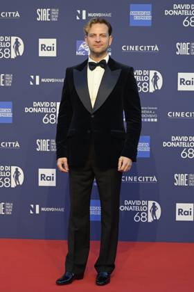 May 10, 2023, Rome, Italy: Alessandro Borghi attends the red carpet of Premi Davide di Donatello 2023 at CinecittÃ Lumina Studios. Rome Italy - ZUMAs197 20230510_zaa_s197_492 Copyright: xMarioxCartellix