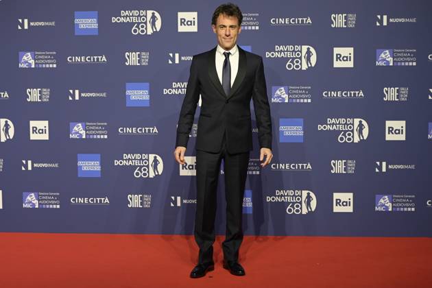 May 10, 2023, Rome, Italy: Elio Germano attends the red carpet of Premi Davide di Donatello 2023 at CinecittÃ Lumina Studios. Rome Italy - ZUMAs197 20230510_zaa_s197_496 Copyright: xMarioxCartellix