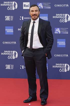 May 10, 2023, Rome, Italy: Francesco Di Leva attends the red carpet of Premi Davide di Donatello 2023 at CinecittÃ Lumina Studios. Rome Italy - ZUMAs197 20230510_zaa_s197_515 Copyright: xMarioxCartellix