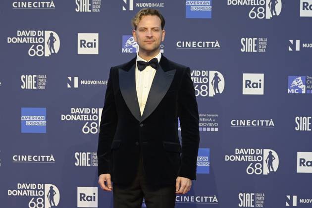 May 10, 2023, Rome, Italy: Alessandro Borghi attends the red carpet of Premi Davide di Donatello 2023 at CinecittÃ Lumina Studios. Rome Italy - ZUMAs197 20230510_zaa_s197_523 Copyright: xMarioxCartellix