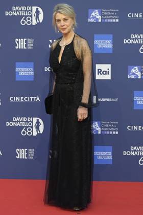 May 10, 2023, Rome, Italy: Margherita Buy attends the red carpet of Premi Davide di Donatello 2023 at CinecittÃ Lumina Studios. Rome Italy - ZUMAs197 20230510_zaa_s197_516 Copyright: xMarioxCartellix