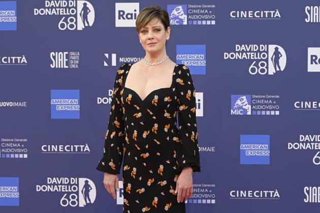 May 10, 2023, Rome, Italy: Giovanna Mezzogiorno attends the red carpet of Premi Davide di Donatello 2023 at CinecittÃ Lumina Studios. Rome Italy - ZUMAs197 20230510_zaa_s197_519 Copyright: xMarioxCartellix