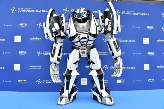 Gamescom Bot bei der Verleihung des Deutschen Computerspielpreises 2023 im Spindler & Klatt. Berlin, 11.05.2023