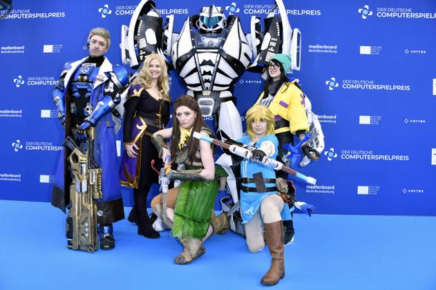 Cosplayer bei der Verleihung des Deutschen Computerspielpreises 2023 im Spindler & Klatt. Berlin, 11.05.2023