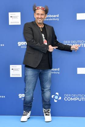 Tom Lehel bei der Verleihung des Deutschen Computerspielpreises 2023 im Spindler & Klatt. Berlin, 11.05.2023