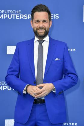 Matthias Killing bei der Verleihung des Deutschen Computerspielpreises 2023 im Spindler & Klatt. Berlin, 11.05.2023