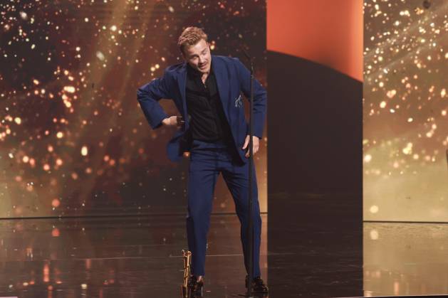 Deutscher Filmpreis 2023 BESTE MÄNNLICHE NEBENROLLE Gewinner Albrecht Schuch bei der Verleihung der Lola - Deutscher Filmpreis 2023 im Theater am Potsdamer Platz in Berlin 12.05.2023 Copyright: xEventpressx