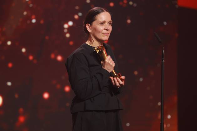 Deutscher Filmpreis 2023 BESTES MASKENBILD Gewinner Heike Merker bei der Verleihung der Lola - Deutscher Filmpreis 2023 im Theater am Potsdamer Platz in Berlin 12.05.2023 Copyright: xEventpressx