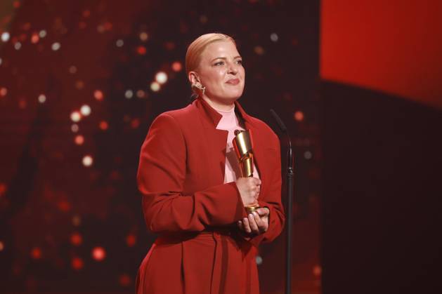 Deutscher Filmpreis 2023 BESTE WEIBLICHE NEBENROLLE Gewinnerin Jördis Triebel bei der Verleihung der Lola - Deutscher Filmpreis 2023 im Theater am Potsdamer Platz in Berlin 12.05.2023 Copyright: xEventpressx