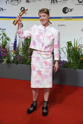 Leonie Benesch als Gewinner bei DEUTSCHER FILMPREIS 2023 im Theater am Potsdamer Platz in Berlin am 12.05.2023