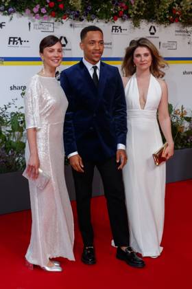 Event - Deutscher Filmpreis 2023 Aylin Tezel, Jerry Hoffmann und Natalia Rudziewicz beim 73. Deutschen Filmpreis im Theater am Potsdamerplatz am 12.05.2023 in Berlin. Copyright: xEventpressxKochanx