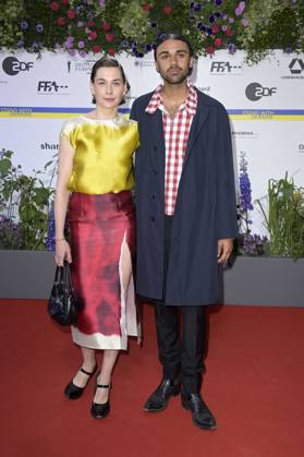 Christiane Paul und Langston Uibel bei der 73. Verleihung des Deutschen Filmpreises 2023 im Theater am Potsdamer Platz. Berlin, 12.05.2023