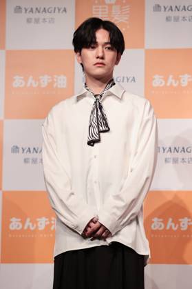 Model Yohdi Kondo attend the 6th Black Hair Award Ceremony in Tokyo, Japan on Tuesday, May 16, 2023.  , aflo_218582304.JPG,