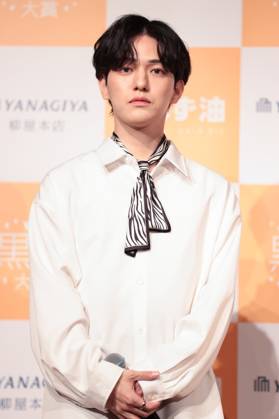 Model Yohdi Kondo attends the 6th Black Hair Award Ceremony in Tokyo, Japan on Tuesday, May 16, 2023.  , aflo_218582323.JPG,