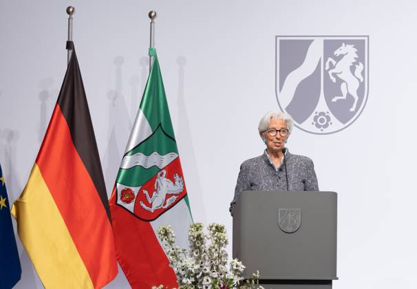 Verleihung Staatspreis an Angela Merkel Bundeskanzlerin a.D. Angela Merkel wird am Dienstag den 16.05.2023 mit dem Staatspreis NRW geehrt. Überreicht durch Christine Lagarde und Ministerpräsident Hendrik Wüst. Köln Nordrhein-Westfalen Germany