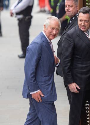 May 18, 2023, London, England, United Kingdom: King CHARLES III is seen arriving at 180 Studios before presenting Queen Elizabeth II Award For British Design. London United Kingdom - ZUMAs262 20230518_zip_s262_070 Copyright: xTayfunxSalcix