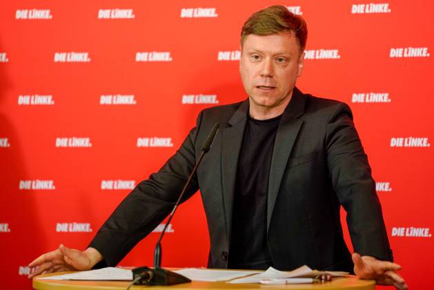 Berlin, Deutschland 22. Mai 2023: Pressekonferenz Martin Schirdewan Vorsitzender der Partei DIE LINKE - 22.05.2023 Im Bild: Martin Schirdewan, Vorsitzender der Partei Die Linke Karl-Liebknecht Haus Berlin Copyright: xFotostandx xReuhlx