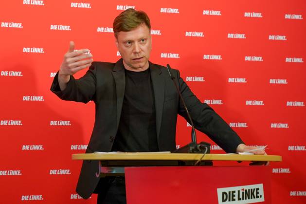 Berlin, Deutschland 22. Mai 2023: Pressekonferenz Martin Schirdewan Vorsitzender der Partei DIE LINKE - 22.05.2023 Im Bild: Martin Schirdewan, Vorsitzender der Partei Die Linke Karl-Liebknecht Haus Berlin Copyright: xFotostandx xReuhlx