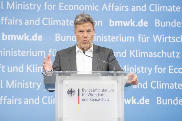 Pressestatement Energiestrompreis im Bundeswirtschaftsministerium Robert Habeck, Bundeswirtschaftsminister;Pressestatement Energiestrompreis im Bundeswirtschaftsministerium Robert Habeck, Bundeswirtschaftsminister, Berlin Berlin Deutschland BMWK