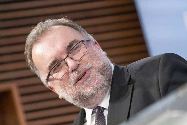 Pressestatement Energiestrompreis im Bundeswirtschaftsministerium Prof. Dr.-Ing. Siegfried Russwurm, Präsident Bundesverband der Deutschen Industrie BDI;Pressestatement Energiestrompreis im Bundeswirtschaftsministerium Prof. Dr.-Ing. Siegfried Russwurm, Präsident Bundesverband der Deutschen Industrie BDI, Berlin Berlin Deutschland BMWK