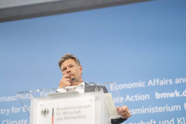 Pressestatement Energiestrompreis im Bundeswirtschaftsministerium Robert Habeck, Bundeswirtschaftsminister;Pressestatement Energiestrompreis im Bundeswirtschaftsministerium Robert Habeck, Bundeswirtschaftsminister, Berlin Berlin Deutschland BMWK