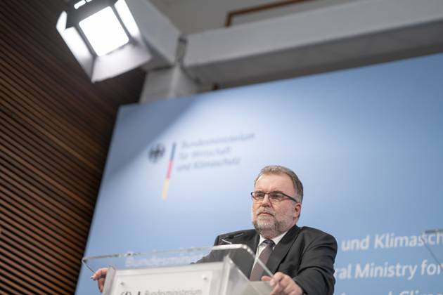 Pressestatement Energiestrompreis im Bundeswirtschaftsministerium Prof. Dr.-Ing. Siegfried Russwurm, Präsident Bundesverband der Deutschen Industrie BDI;Pressestatement Energiestrompreis im Bundeswirtschaftsministerium Prof. Dr.-Ing. Siegfried Russwurm, Präsident Bundesverband der Deutschen Industrie BDI, Berlin Berlin Deutschland BMWK