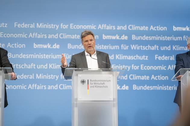 Pressestatement Energiestrompreis im Bundeswirtschaftsministerium Robert Habeck, Bundeswirtschaftsminister;Pressestatement Energiestrompreis im Bundeswirtschaftsministerium Robert Habeck, Bundeswirtschaftsminister, Berlin Berlin Deutschland BMWK