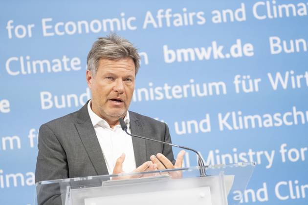 Pressestatement Energiestrompreis im Bundeswirtschaftsministerium Robert Habeck, Bundeswirtschaftsminister;Pressestatement Energiestrompreis im Bundeswirtschaftsministerium Robert Habeck, Bundeswirtschaftsminister, Berlin Berlin Deutschland BMWK