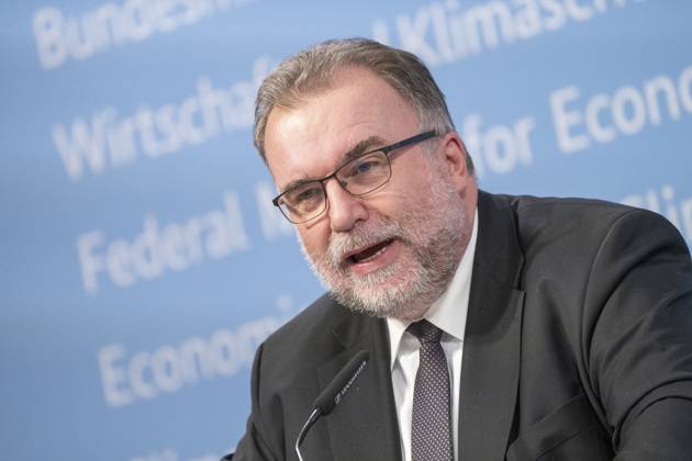 Pressestatement Energiestrompreis im Bundeswirtschaftsministerium Prof. Dr.-Ing. Siegfried Russwurm, Präsident Bundesverband der Deutschen Industrie BDI;Pressestatement Energiestrompreis im Bundeswirtschaftsministerium Prof. Dr.-Ing. Siegfried Russwurm, Präsident Bundesverband der Deutschen Industrie BDI, Berlin Berlin Deutschland BMWK