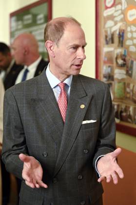 Prinz Edward beim Besuch der Schule am Schillerpark im Rahmen der Verleihung des Duke Award im Wedding. Berlin, 22.05.2023