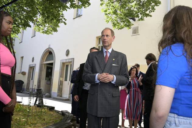 Prinz Edward beim Besuch der Schule am Schillerpark im Rahmen der Verleihung des Duke Award im Wedding. Berlin, 22.05.2023