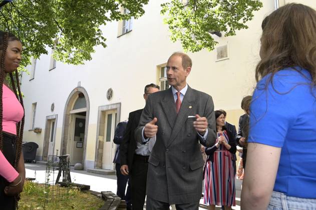 Prinz Edward beim Besuch der Schule am Schillerpark im Rahmen der Verleihung des Duke Award im Wedding. Berlin, 22.05.2023