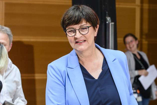 Berlin GER, Berlin, Fortschritt braucht Gerechtigkeit Ð Seit 160 Jahren Ideen fuer morgen, SPD, 22.05.23, Saskia Christina Esken - SPD, Politikerin, Fortschritt braucht Gerechtigkeit Ð Seit 160 Jahren Ideen fuer morgen, SPD, 22.05.23, Copyright: xUwexKoch Eibner-Pressefotox EP_UKH