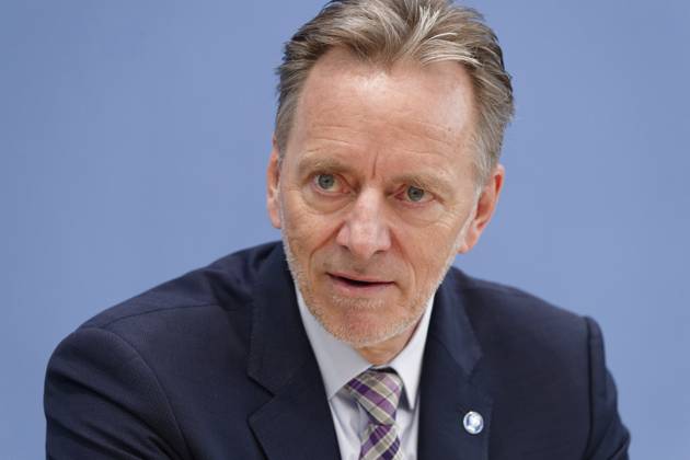 Zahlen kindlicher Gewaltopfer vorgestellt 2023-05-23 - Deutschland, Berlin - Bundespressekonferenz: Vorstellung der Zahlen kindlicher Gewaltopfer - Auswertung der Polizeilichen Kriminalstatistik 2022. Im Bild Holger Münch, Präsident des Bundeskriminalamts (BKA).