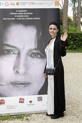 Federica Vincenti bei der 9. Verleihung des Premio Anna Magnani 2023 im Casa del Cinema Villa Borghese. Rom, 09.06.2023