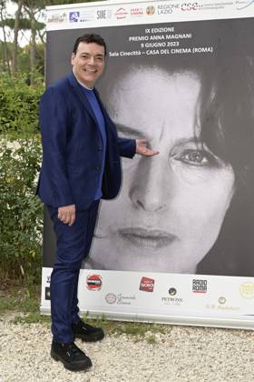 Alberto Sordi bei der 9. Verleihung des Premio Anna Magnani 2023 im Casa del Cinema Villa Borghese. Rom, 09.06.2023