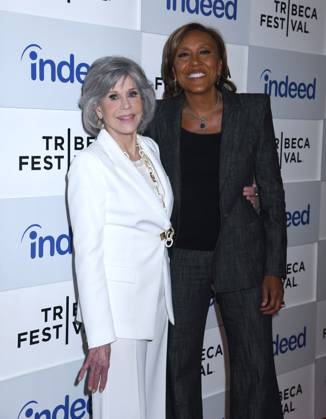 June 10, 2023, New York, New York, USA: Jane Fonda and Robin Roberts Honored at 3rd Annual Harry Belafonte Voices For Social Justice Award at the 2023 Tribeca Film Festival at Spring Studios in New York. New York USA - ZUMAp281 20230610_zea_p281_007 Copyright: xPhotoxImagexPressx