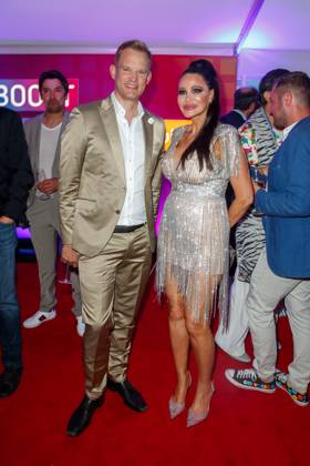 Party - Bertelsmann Hendrik Streeck und Djamila Rowe bei der Bertelsmann Party 2023 in der Bertelsmann Hauptstadtrepräsentanz am 15.06.2023 in Berlin. Copyright: xEventpressxKochanx
