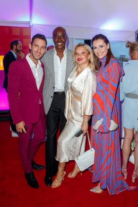 Party - Bertelsmann Marcel Remus, Bruce Darnell, Evelyn Burdecki und Bella Lesnik bei der Bertelsmann Party 2023 in der Bertelsmann Hauptstadtrepräsentanz am 15.06.2023 in Berlin. Copyright: xEventpressxKochanx