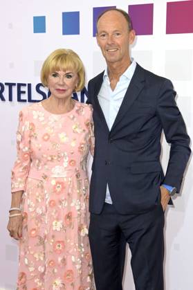 Liz Mohn und Thomas Rabe bei der Bertelsmann Party 2023 in der Bertelsmann Repräsentanz Unter den Linden. Berlin, 15.06.2023