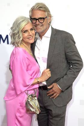 Birgit Schrowange mit Partner Frank Spothelfer bei der Bertelsmann Party 2023 in der Bertelsmann Repräsentanz Unter den Linden. Berlin, 15.06.2023