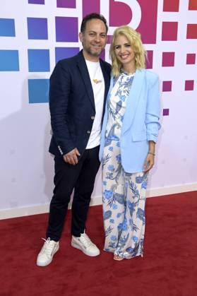 Susan Sideropoulos mit Ehemann Jakob Shtizberg bei der Bertelsmann Party 2023 in der Bertelsmann Repräsentanz Unter den Linden. Berlin, 15.06.2023