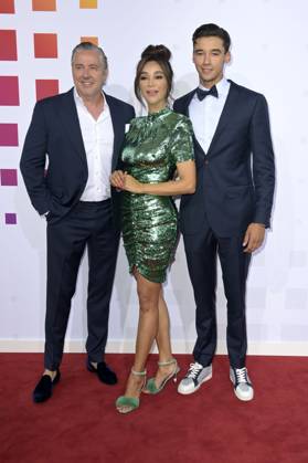 Verona Pooth mit Ehemann Franjo Pooth und Sohn San Diego Pooth bei der Bertelsmann Party 2023 in der Bertelsmann Repräsentanz Unter den Linden. Berlin, 15.06.2023