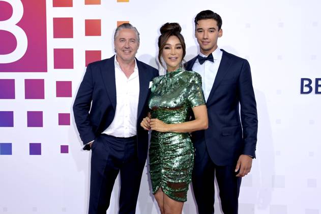 Verona Pooth mit Ehemann Franjo Pooth und Sohn San Diego Pooth bei der Bertelsmann Party 2023 in der Bertelsmann Repräsentanz Unter den Linden. Berlin, 15.06.2023