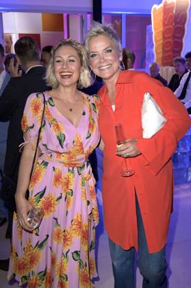 Ruth Moschner und Inka Bause bei der Bertelsmann Party 2023 in der Bertelsmann Repräsentanz Unter den Linden. Berlin, 15.06.2023