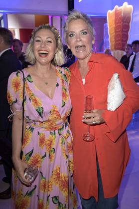 Ruth Moschner und Inka Bause bei der Bertelsmann Party 2023 in der Bertelsmann Repräsentanz Unter den Linden. Berlin, 15.06.2023