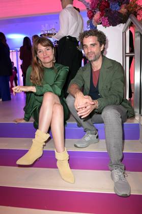 Ina Paule Klink und Oliver Wnuk bei der Bertelsmann Party 2023 in der Bertelsmann Repräsentanz Unter den Linden. Berlin, 15.06.2023